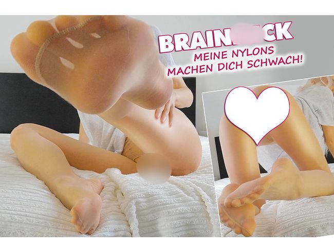 CandyXS Porno Video: BRAINfu*k! Meine Nylons machen dich schwach!